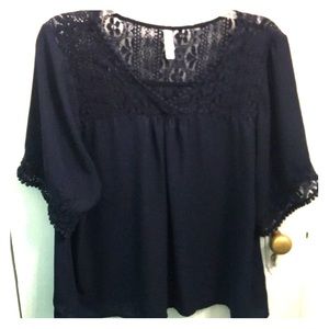 Navy blouse